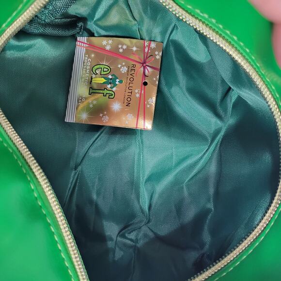 Elf Nutcracker Make Up Bag Green Pouch Cosmetics Case Festive Makeup Revolution - Picture 9 of 15